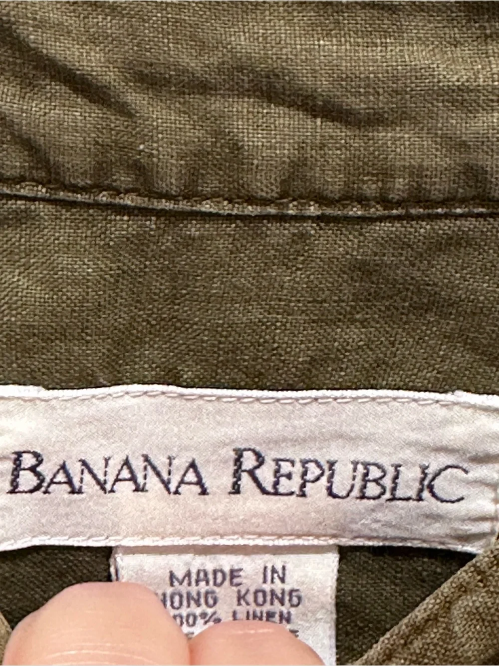 Banana Republic lightweight olive